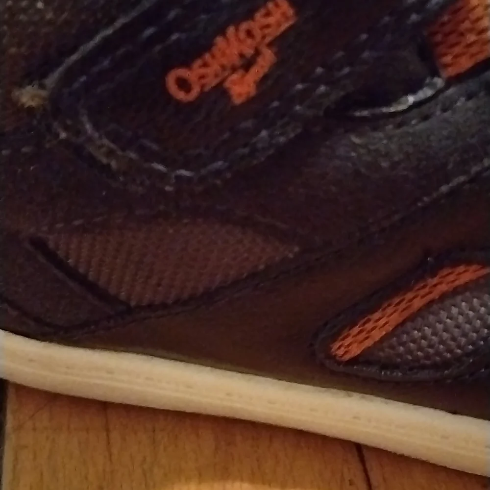 Oshkosh Kids Black and Orange Shoes